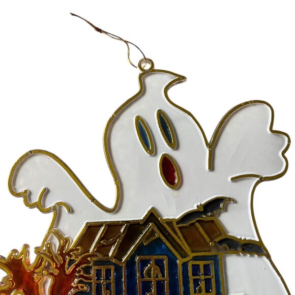 Vintage New Design Inc. Halloween Sun Catcher Ghost Haunted Mansion Window Decor - Picture 4 of 5